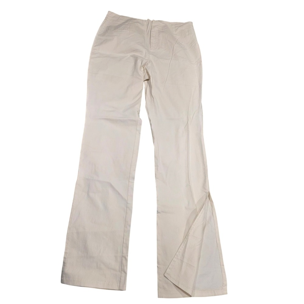 ATOIR Cotton Blend Wide Leg Split‎ Hem Trousers Off White Size 10 Womens - Picture 2 of 8
